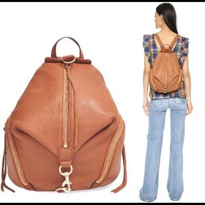 NEW REBECCA MINKOFF LARGE JULIAN BACKPACK ALMOND